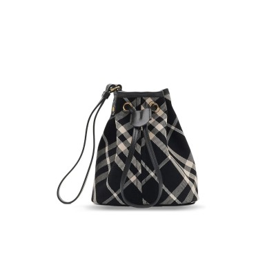 BURBERRY CHECK BUCKET BAG 80951181 (18*16*10.5cm)